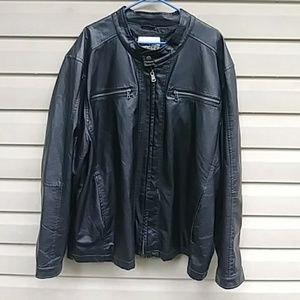 Black PL leather jacket